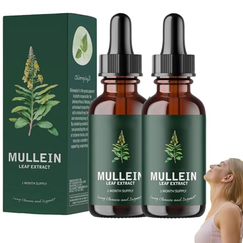 Lungenreinigungs Tropfen Königskerze Extrakt Natürliche Inhaltsstoffe Schnelle Absorption Lungenreinigungs & Reparaturspray für Den Täglichen Gebrauch Geeignet(60ml) (2)