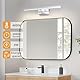 Laittiin LED Spiegelleuchte Bad Spiegellampe - 40CM Badlampe Wand IP44 Neutralweiß Wandleuchte 8W Spiegelschrank Beleuchtung 4000K Wandlampe über Spiegel für Keller Küche Badschrank