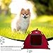 Babyezz Hunde/Katzenzeltbett, Wasserdichtes Tipi Zelt,Atmungsaktives,Waschbares Hundehaus Für Drinnen Und Draußen,Tragbares Hundehöhle/Katzen Höhle,Für Kätzchen,Welpen (Rot, S)