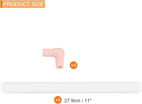 Miniatura 8 de PATIKIL Aros de bordado, marco de aro de bordado universal, reutilizable, cuadrado, rectangular, de plástico, marco de clip de plástico, para