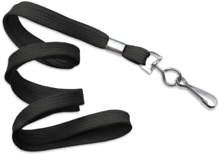 easyIDea 100 Black Lanyards 3/8" Strap w/Swivel Hook [2135-3501]