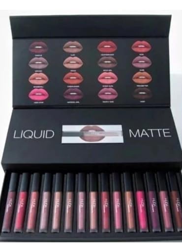 Premium 12-Piece Waterproof Matte Liquid Lipstick Set, 60ml Total, Long-Lasting Smudge-Proof Formula, Multiple Shades for All Skin Tones, Professional Makeup Collection