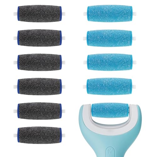 11 Pièces S-choll Rouleaux de Remplacement，Comprend 6 têtes de rechange extra grossières et 5 têtes de rechange grossières standard compatibles avec...