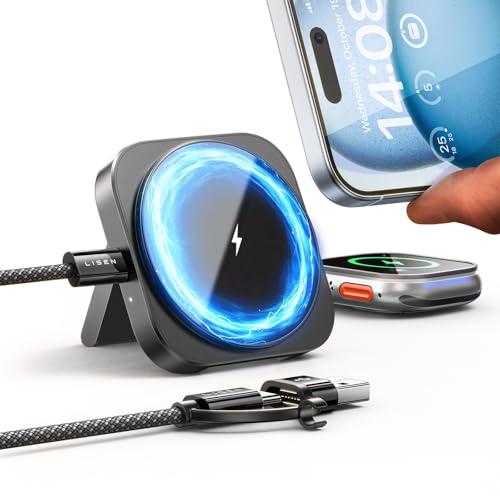 LISEN Base Cargador 3 en 1 para Apple