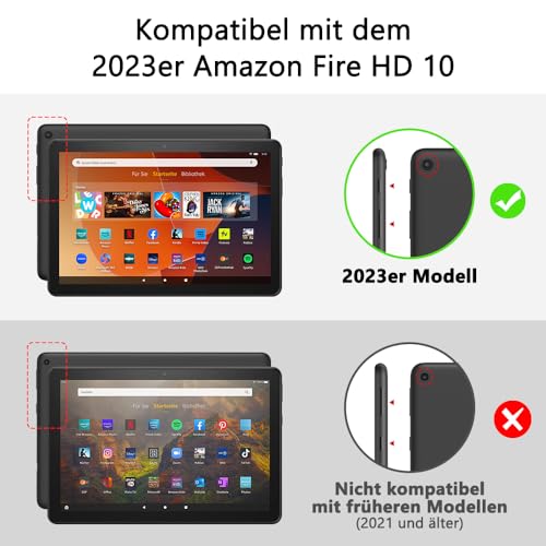„Made for Amazon“: Bluetooth-Tastaturhülle für Amazon Fire HD 10 (13. Gen., 2023) – Ansicht 3