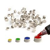 MICEYA 200pcs Small Tattoo Ink Caps for Holding Tattoo Ink and Pigment - Disposable Biodegradable Tattoo Ink cups for Tattoo Permanent Makeup - Professional tattoo supply