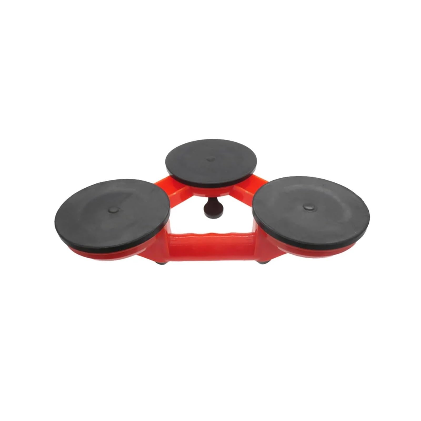 Ventosa, 4 Uds Ventosas, Taza De Doble Cabezal Individual, Panel Placa Puerta Piso Azulejo, Extractor Abolladuras Vidrio Plástico Rojo,para reparación de automóviles(Triple suction)