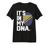 Bosnia and Herzegovina Roots Flag Fingerprint Patriotic Premium Tri-Blend T-Shirt
