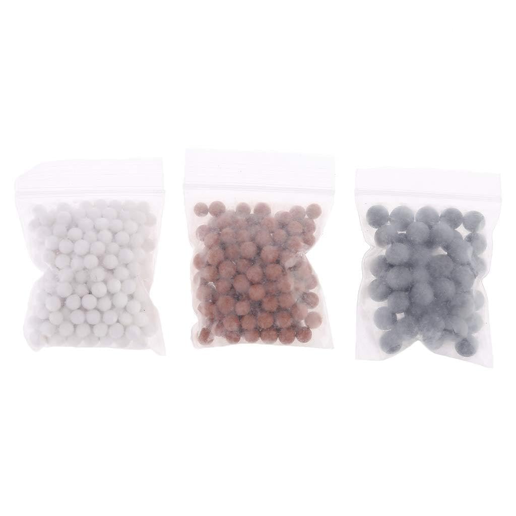 GMBYLBY 3 Packs Water Purifying Stones Filter Shower for Head Replacement Anion Mineral Beads Filter Balls for Dry Skin & Hair
