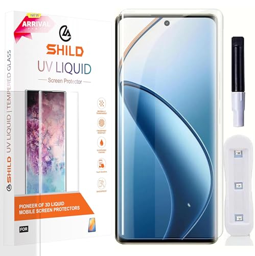 Image of SHILD Premium UVTempered Glass Screen Protector Guard For Realme 12 Pro 5G / 12 Pro Plus 5G (6.7 Inch, Pack Of 1) Full Adhesive UV Curved Case Friendly Hd Clarity - For Realme 12 Pro 5G / 12 Pro Plus 5G