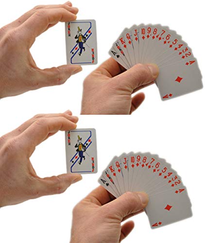 Preisvergleich Produktbild 4 Stück Mini Kartenspiel 54 Blatt Spielkarten by schenkfix