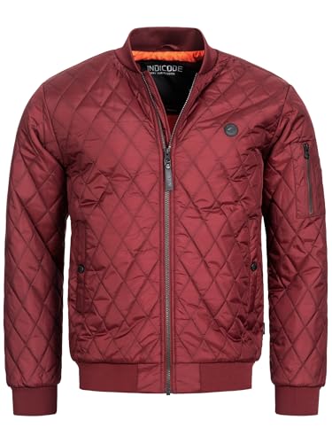 Indicode Herren Novak Bomberjacke mit Stehkragen | Steppjacke...