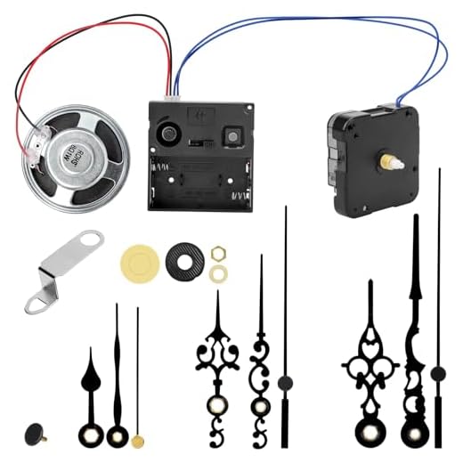 EEEKit Chiming Clock Mechanism Replacement, Battery Motors with Chime Melody Hour Trigger and 3 Set Hands for Vintage Grandpa Clock Repair Parts