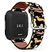 Mingdao Compatible with Fitbit Versa 2 / Versa/Versa Lite/Versa SE Patterned Leather Replacement Band (Dachshund Pattern-Wb06)