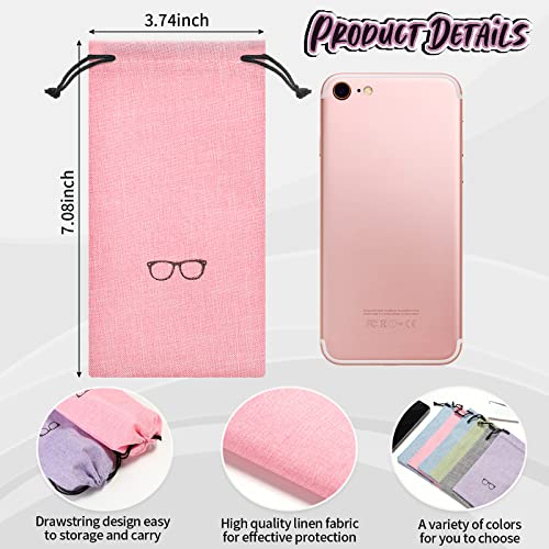 20 Pieces Glasses Cleaner Tool Eyeglasses Pouch And Eyeglass Cleaner Brush Sunglasses Cleaning Tool Mini Eyeglass Cleaner Glasses Cleaner For Kids Students Teachers Office Workers, 5 Colors #TOP2