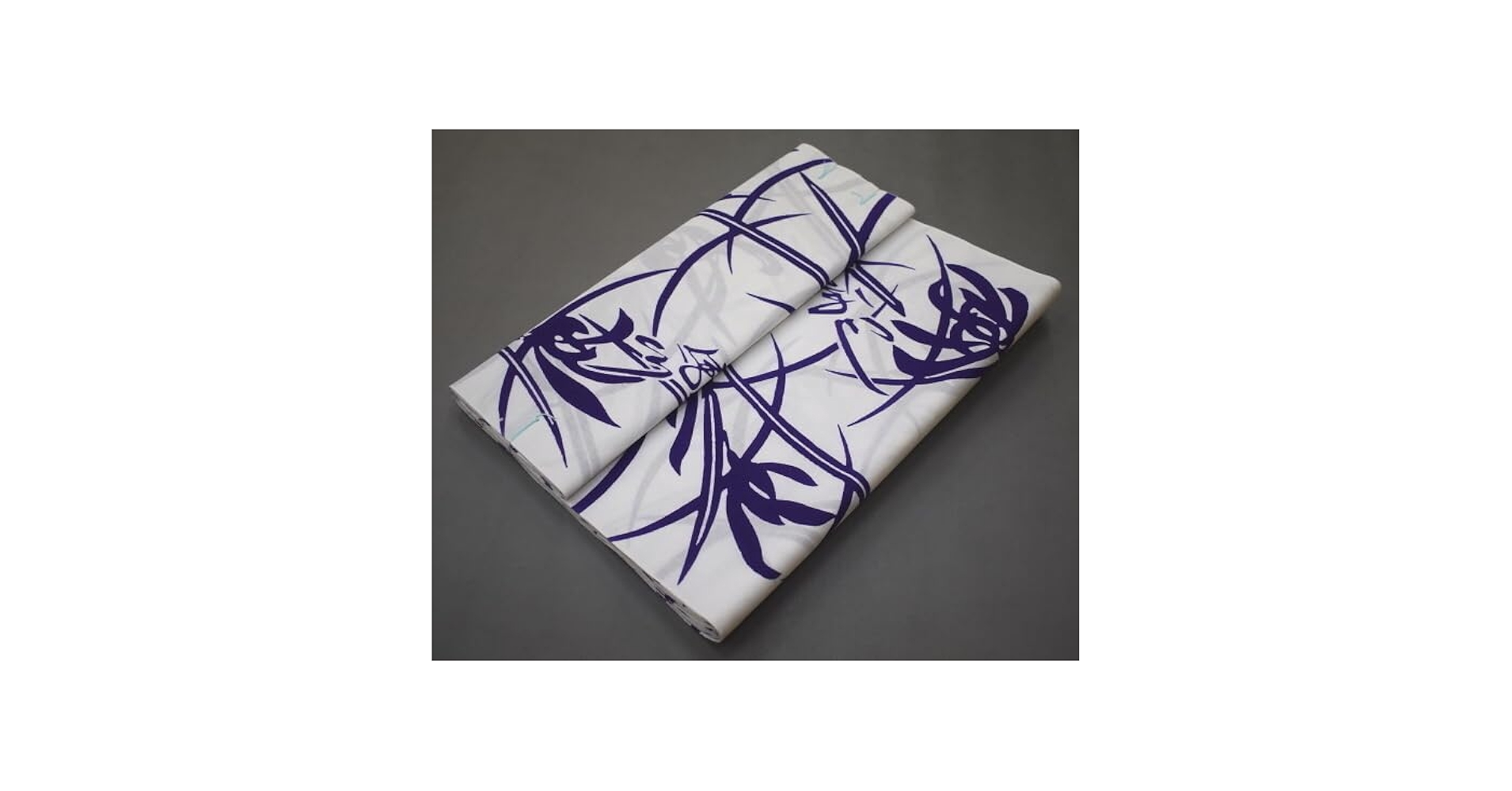 Amazon.co.jp: A317 本染 相撲 ゆかた反物 白 紫 芝草 押尾川