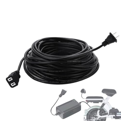 Rallonge extérieure étanche noire à 2 broches flexible de 5m