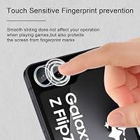HidWee Kamera Schutzfolie Kompatibel mit Samsung Galaxy Z Flip7 FE Kameraschutz, 2 Stück 9H Härte Kamera Schutzglas, Anti-Kratzen, Anti-Bläschen, HD Clear Kameraschutz – Ansicht 4