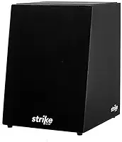 Cajon FSA Instrumento de Percussão Profissional Feito à Mão - Graves Profundos, Som de Caixa Nítido, Madeira Brasileira, Design Ergonômico de Inclinação SK1010 BLACK