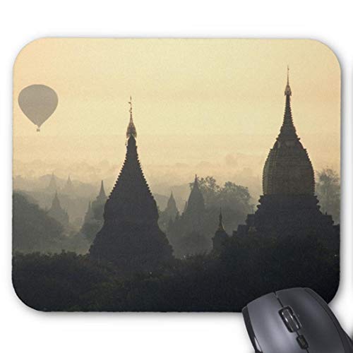 Preisvergleich Produktbild Mauspad mit seidenweicher Textiloberflche - Mouse Pad Paradise (antistatische Wirkung - perfekte Gleiteigenschaft PC / Computer Mousepad)-asia burma myanmar pagan bagan hot air
