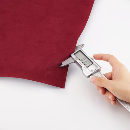 OLYCRAFT 100x43cm Dunkelroter Bucheinbandstoff Bucheinband Aus Wildlederimitat Mit Papierrückseite Dicht Gewebter Bucheinband Für Buchbindung Scrapbooking Geschenkbox Basteln