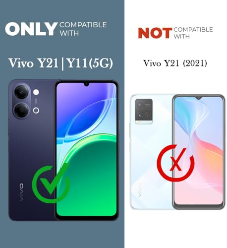 Image of Jkobi Rubberised Back Cover Case for Vivo Y11 | Vivo Y21 5G (Textured Grip Design | Micro-Fiber Cloth Inside | Slim and Light Weight | Soft Touch and Feel)