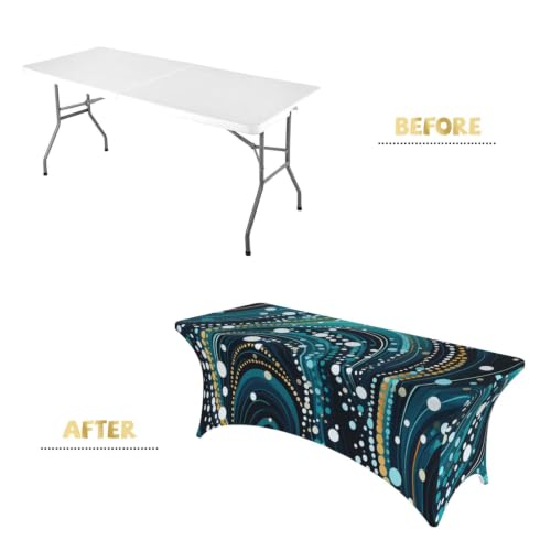 Nappe rectangulaire imprimée Mexpekil lavable pour table sans plis