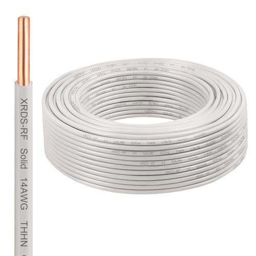 Image of 14AWG THHN Wire 75FT, Single Bare Copper Conductor with PVC and Nylon Insulation, 600V Rated, Heavy-Duty THHN Wire for Residential and Industrial Use (14 Gauge, 75 Feet)