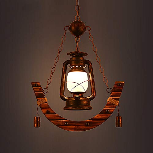 Lustre rustique bois E27 pour remplacer un plafonnier classique sans cachet