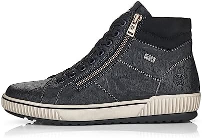 Remonte Women's D0772 Maditta Water-Resistant High-Top Sneaker Black | Image 4