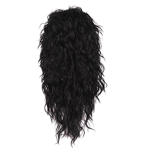 ColorGround Long Curly 80s Men Fashion Smart Rocker Style Wig