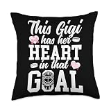 Proud Hockey Goalie Gigi Of A Hockey Goalkeeper Gigi Throw Pillow