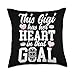 Proud Hockey Goalie Gigi Of A Hockey Goalkeeper Gigi Throw Pillow