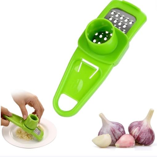 WinldMonmo Green Hand Garlic Grinder-Small Hand Grinder for Garlic, 2024 New Hand Press Garlic Chopper, Hand Pepper Grinder, Garlic Press Hand Specialty Tools Kitchen and Dining, 1
