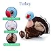 The Petting Zoo Turkey Stuffed Animal Plushie, Gifts for Kids, Wild Onez Wildlife Animals, Turkey Plush Toy 9 inches