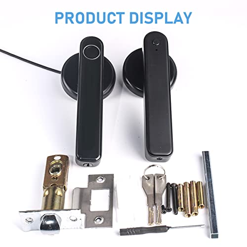 Fingerprint Door Lock Touchscreen Biometric Door Lock Keyless Entry Front Door Knob With 50 Fingerprints, 100 Codes,Keypad Suitable For Home,Hotel,Office,Indoor Door Black #TOP5