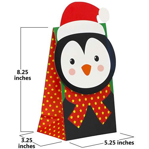 Iconikal Christmas Die-Cut Flip Over Treat & Gift Bags, 20-Count #TOP1