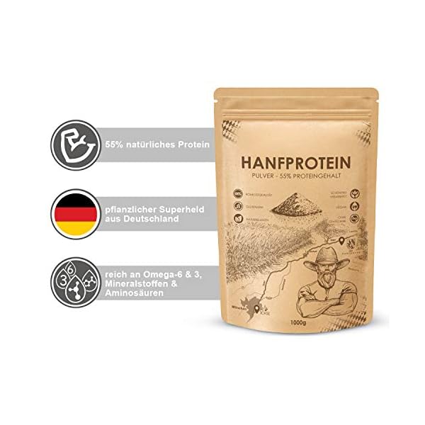 Hanfprotein aus Bayern - 15 KG - Hanfproteinpulver | Natürliche Protein Quelle - Reich an wertvollen Omega-3- und Omega… – Bild 4