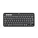 Logitech Pebble Keys 2 K380s, Teclado Bluetooth multidispositivo, accesos directos, estilizado y portátil, Easy-Switch, Windows, macOS, iPadOS, Android, ChromeOS, Disposición QWERTY Españo - Grafito