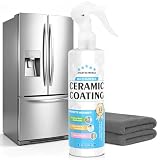 Ceramic Coating Spray – Shine, Seal & Protect Stainless Steel, Glass, Kitchen & Bath – Repels Fingerprints, Water Spots & Grime – Multi-Surface Sealant for Countertops, Sinks & More, 256ML
