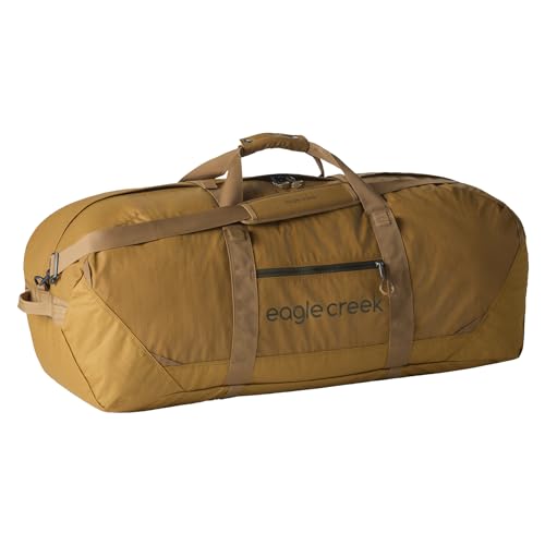 Eagle Creek No Matter What Duffel Bag - Eco Friendly Duffel for Sustainable Travel - Adjustable Shoulder Strap - Multiple Carry Options - Easy to Store - Safari Brown - 110L - Main Image