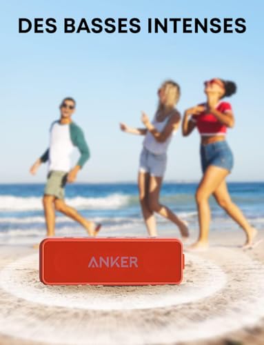 Haut parleur Bluetooth ANKER SoundCore 2 Autonomie 24h Étanche IPX7 Basses puissantes - vue 5