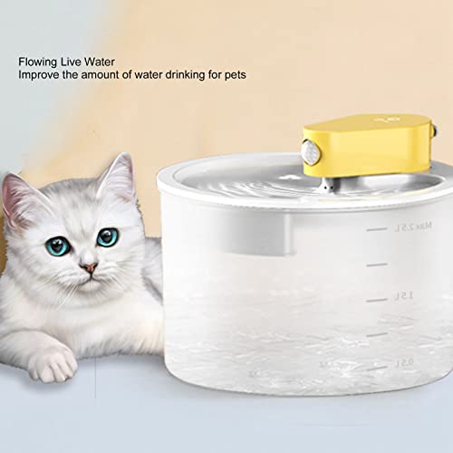 Fuente de agua silenciosa para gatos recargable 2.5 L miniatura 6