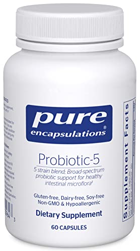 Pure Encapsulations Probiotic-5 | Dairy and Soy Free Probiotic Blend to Support Immune and Gastrointestinal Health | 60 Capsules
