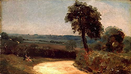 Tableau la voie de East Bergholt par John Constable impression d'art sur toile 60x90cm