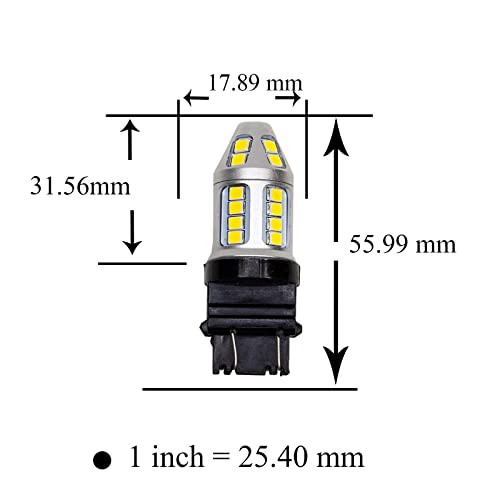 Pa Led 2Pcs 30Smd 3157 Golden Lemon Yellow 2835 Led Light Bulb 3056 3156 3156A 3057 4057 3157 4157 T25 For Turn Signal Side Marker Stop Backup Tail Lamp #TOP2