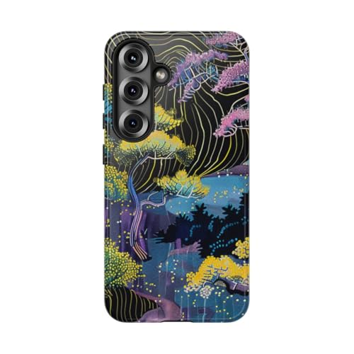 Coque Samsung S25 rigide brillante au design artistique premium