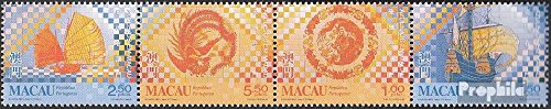 Prophila Collection Macao 997-1000 Quattro Strisce (Completa Edizione) 1998 Piastrelle in Macao (Francobolli per i Collezionisti)