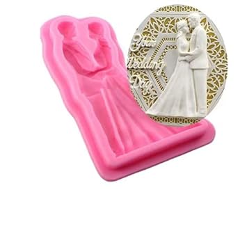 Silicone Wedding Couple Fondant Mould Mold Cake Decorating Tool bakeware
