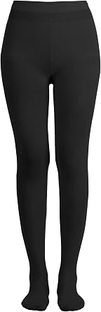 EMEM Apparel Women's Solid Colored Opaque Microfiber Footed Tights
